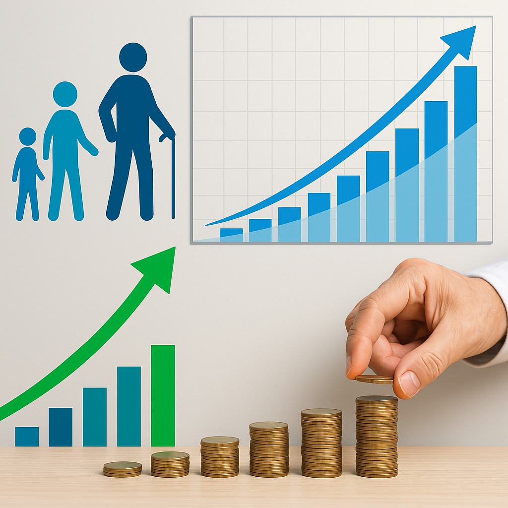 Investment growth charts