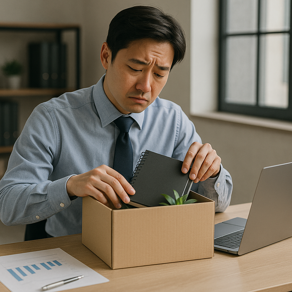 Small business owner reviewing financials